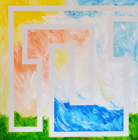 Begin zonder Eind | Acryl | 50 x 50